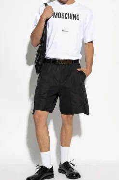 Dsquared2 CZARNY Szorty z kieszeniami