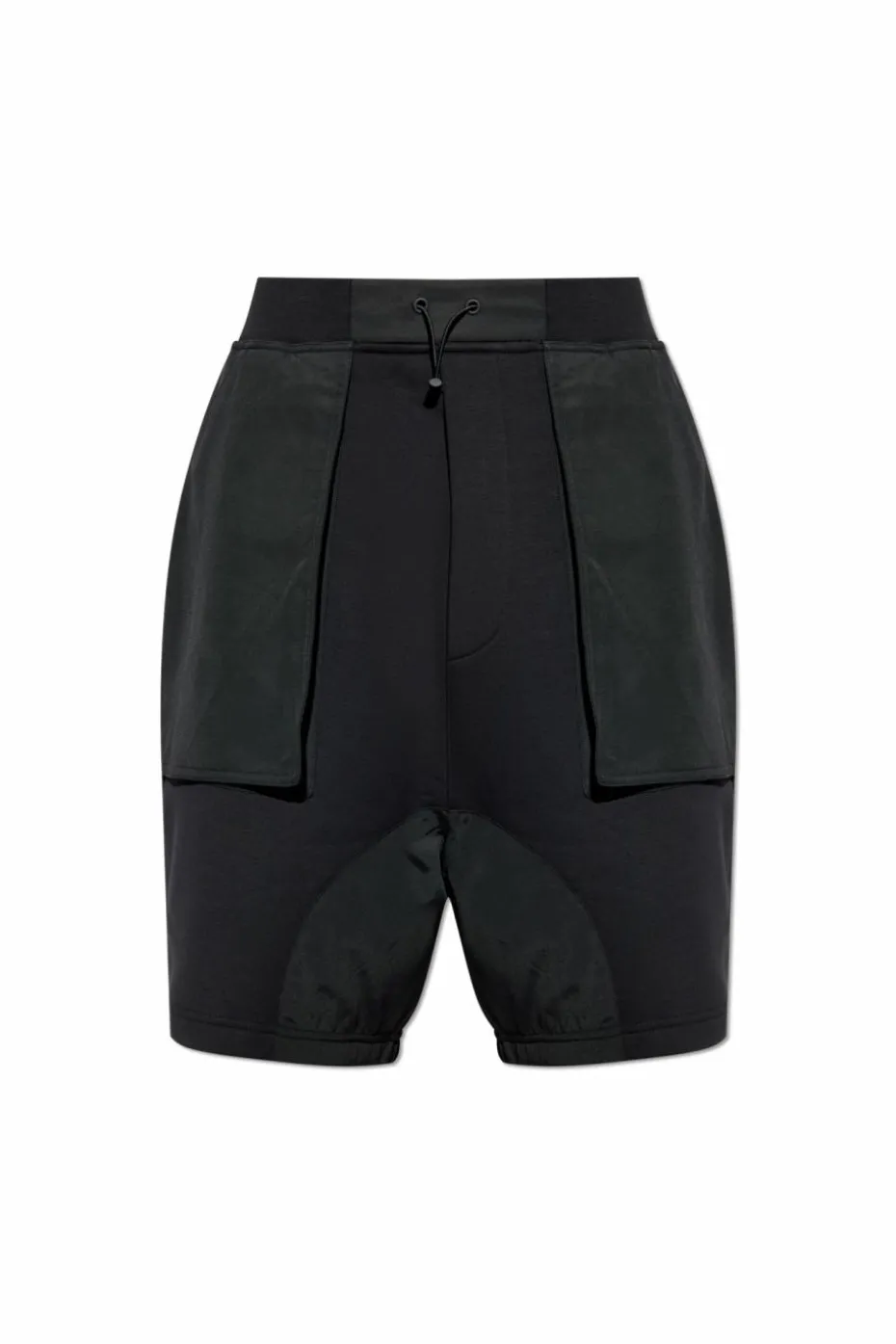 Dsquared2 CZARNY Szorty z łączonych materiałów