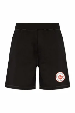 Dsquared2 CZARNY Szorty z logo