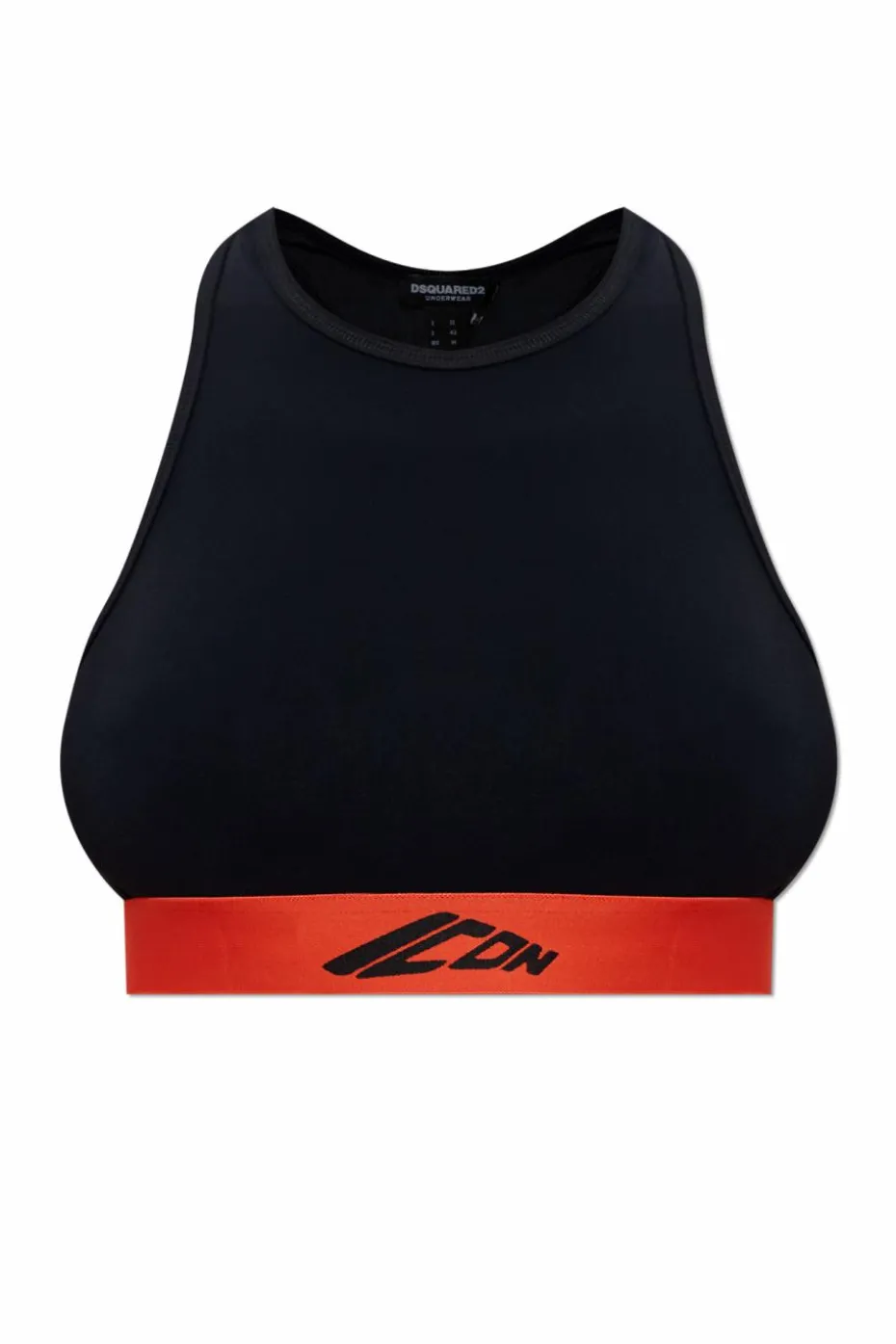 Dsquared2 CZARNY Top bieliźniany