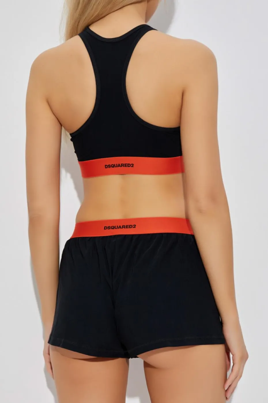 Dsquared2 CZARNY Top bieliźniany
