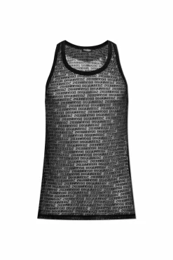 Dsquared2 CZARNY Top z kolekcji `Underwear`