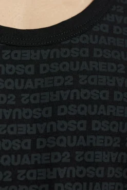 Dsquared2 CZARNY Top z kolekcji `Underwear`