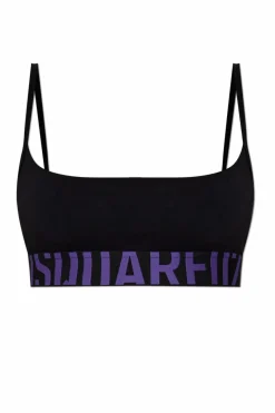 Dsquared2 CZARNY Top z logo