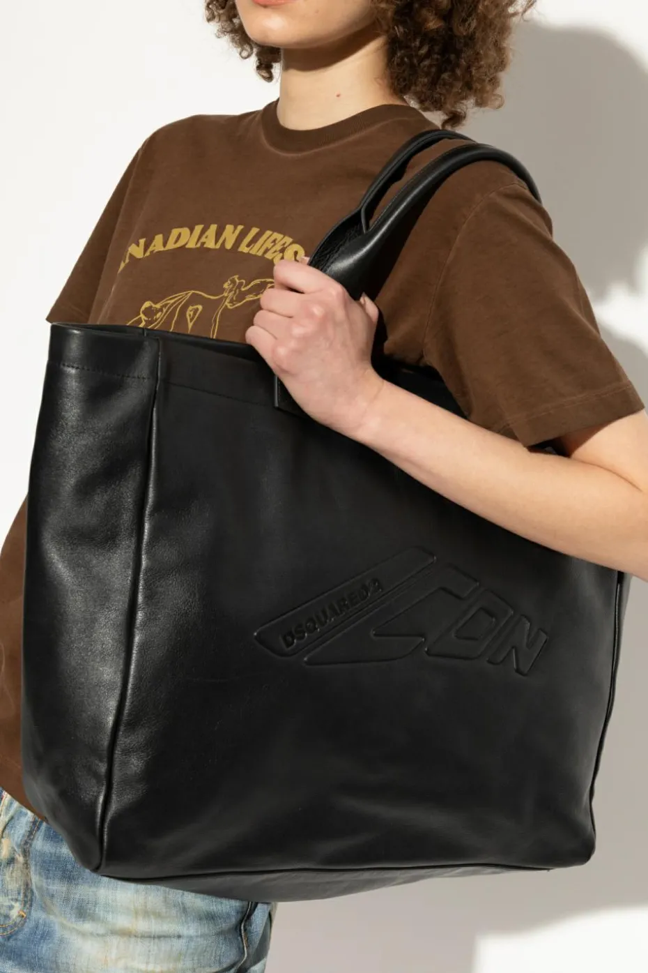 Dsquared2 CZARNY Torba typu `shopper`