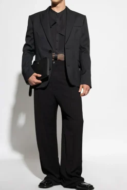 Dsquared2 CZARNY Transparentna koszula