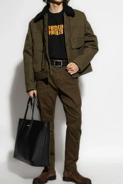 Dsquared2 CZARNY T-shirt z nadrukiem