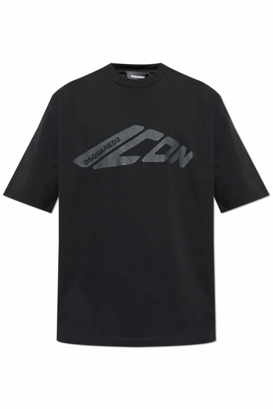 Dsquared2 CZARNY T-shirt z logo