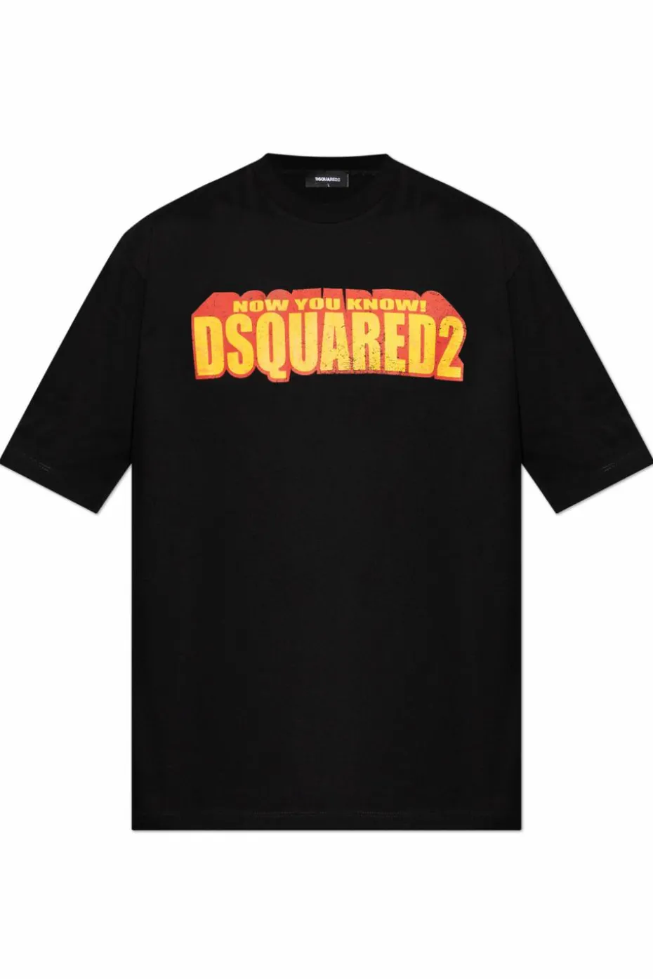 Dsquared2 CZARNY T-shirt z logo