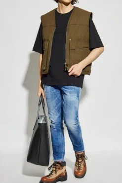 Dsquared2 CZARNY T-shirt z logo