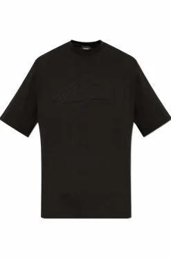 Dsquared2 CZARNY T-shirt z logo