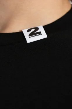 Dsquared2 CZARNY T-shirt z kolekcji `Underwear`