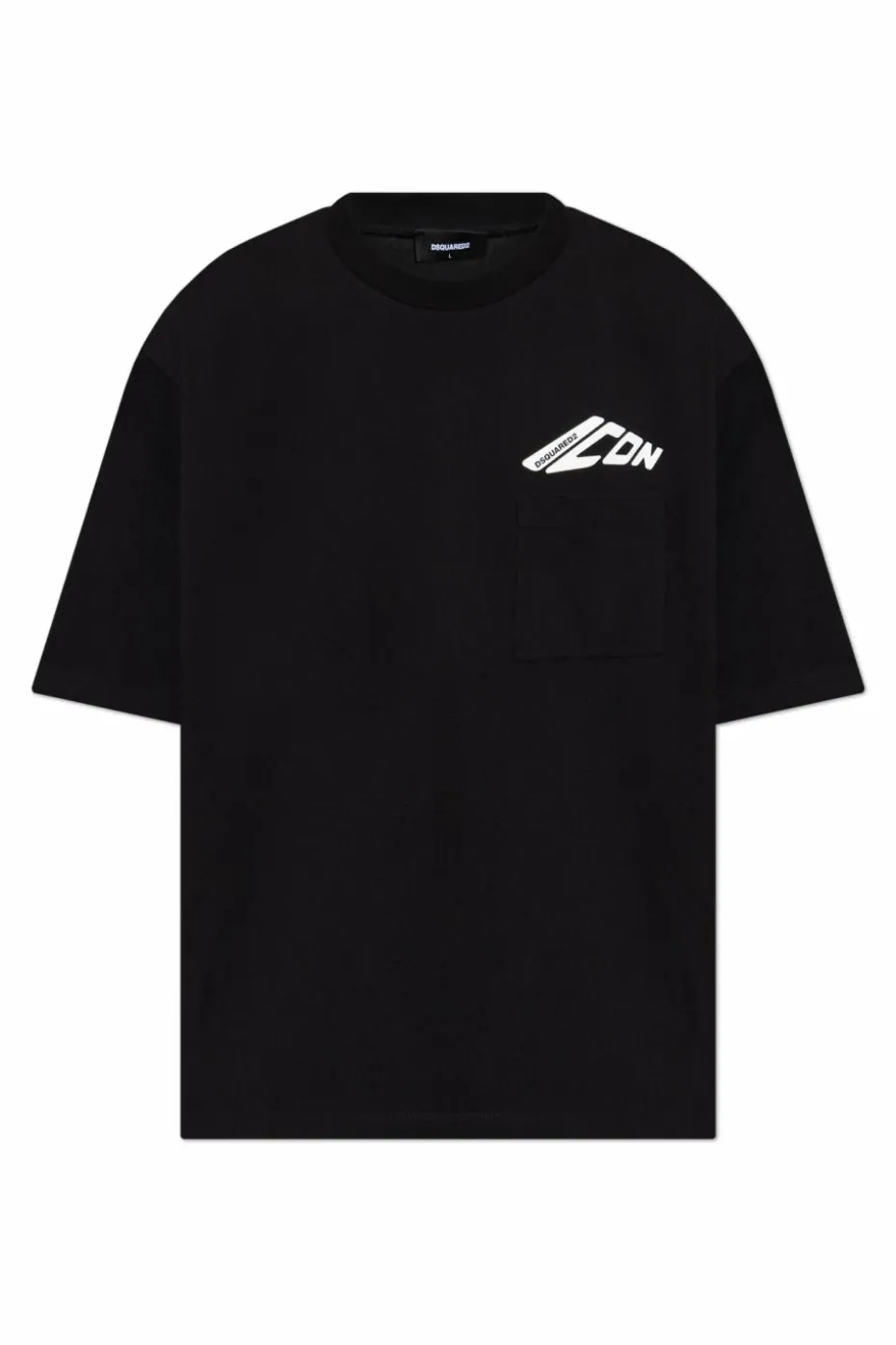 Dsquared2 CZARNY T-shirt z logo