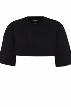 Dsquared2 CZARNY T-shirt z logo