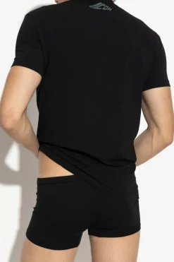 Dsquared2 CZARNY T-shirt z kolekcji `Underwear`