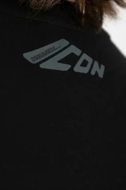 Dsquared2 CZARNY T-shirt z kolekcji `Underwear`
