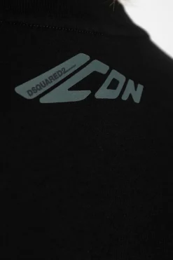 Dsquared2 CZARNY T-shirt z kolekcji `Underwear`