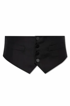 Dsquared2 CZARNY Wełniany pas
