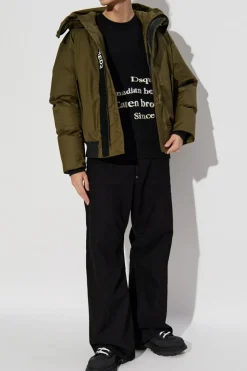 Dsquared2 CZARNY Wełniany sweter z wyszytym logo