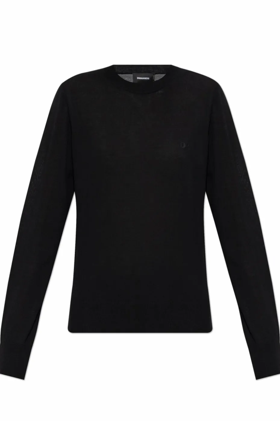 Dsquared2 CZARNY Wełniany sweter