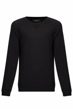 Dsquared2 CZARNY Wełniany sweter