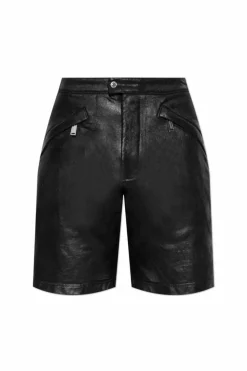 Dsquared2 CZARNY Woskowane szorty