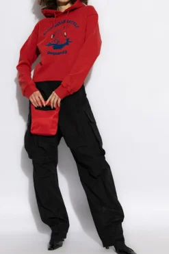 Dsquared2 CZERWONY Bluza z logo