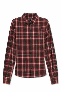 Dsquared2 CZERWONY Koszula w kratę