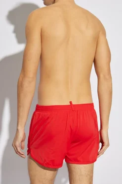 Dsquared2 CZERWONY Szorty kąpielowe