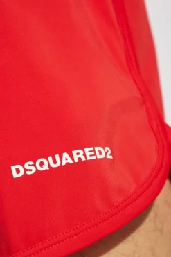 Dsquared2 CZERWONY Szorty kąpielowe