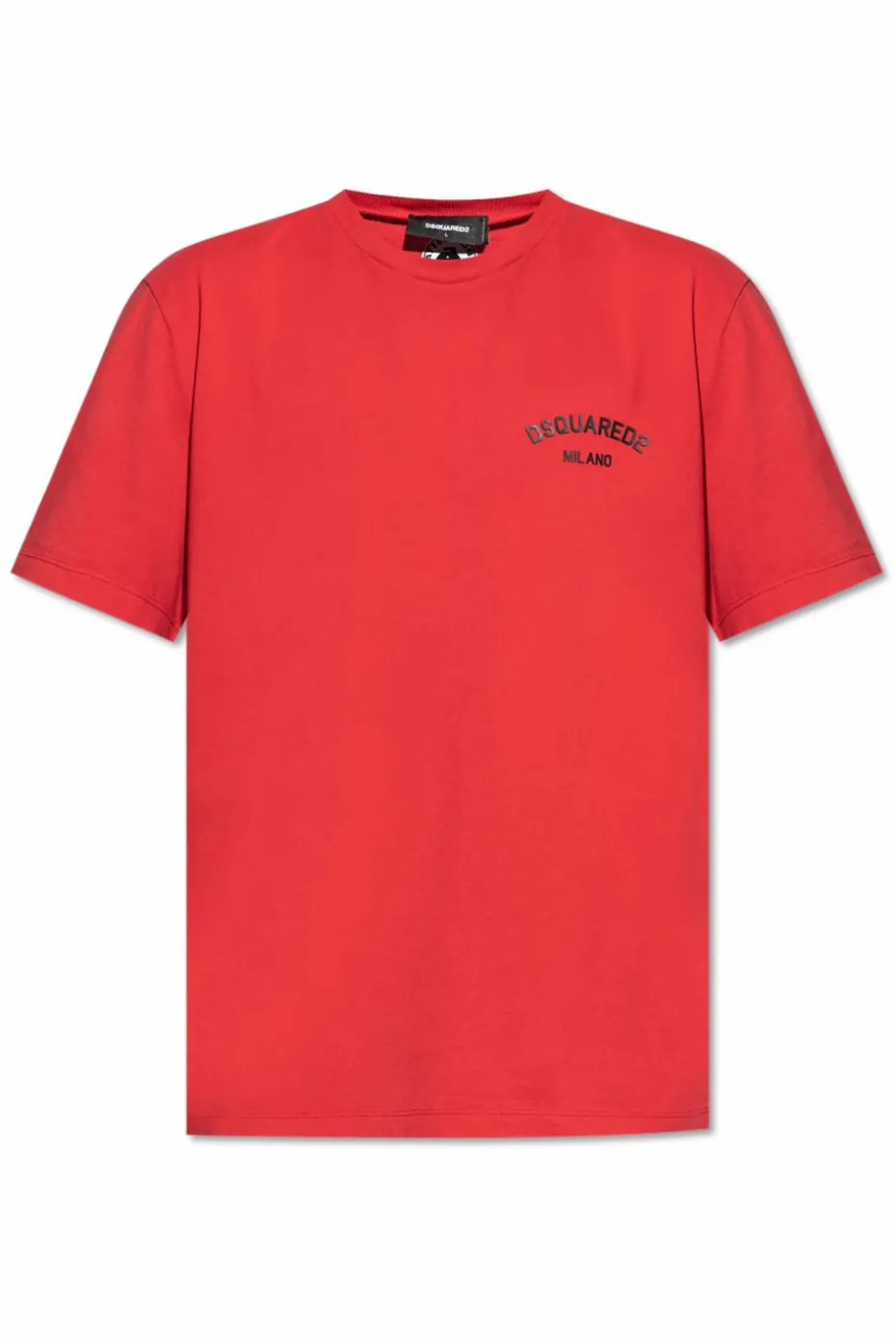 Dsquared2 CZERWONY T-shirt z logo