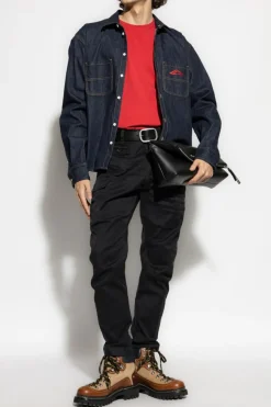Dsquared2 CZERWONY T-shirt z logo