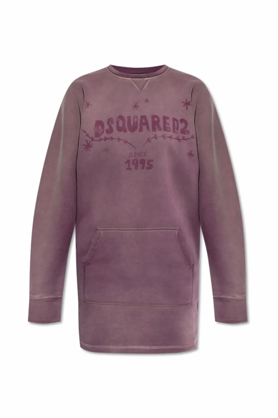 Dsquared2 FIOLETOWY Bluza z logo