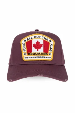 Dsquared2 FIOLETOWY Czapka z daszkiem