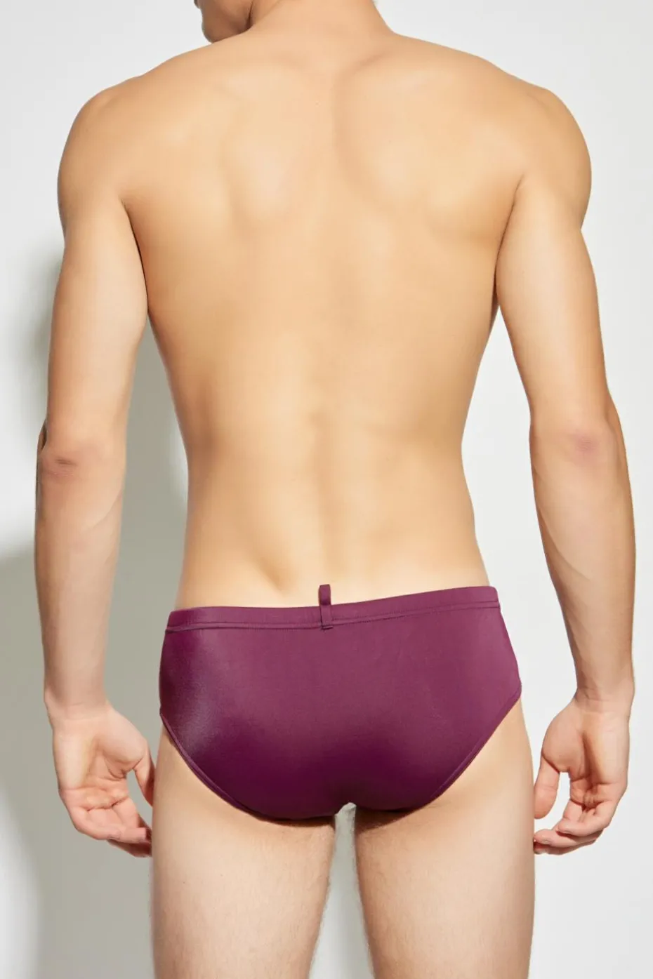 Dsquared2 FIOLETOWY Slipy kąpielowe z logo