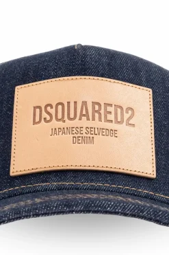Dsquared2 GRANATOWY Czapka z daszkiem