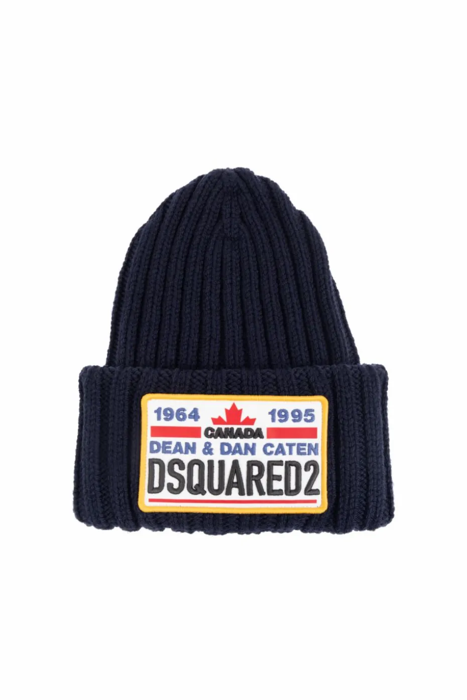 Dsquared2 GRANATOWY Czapka z logo
