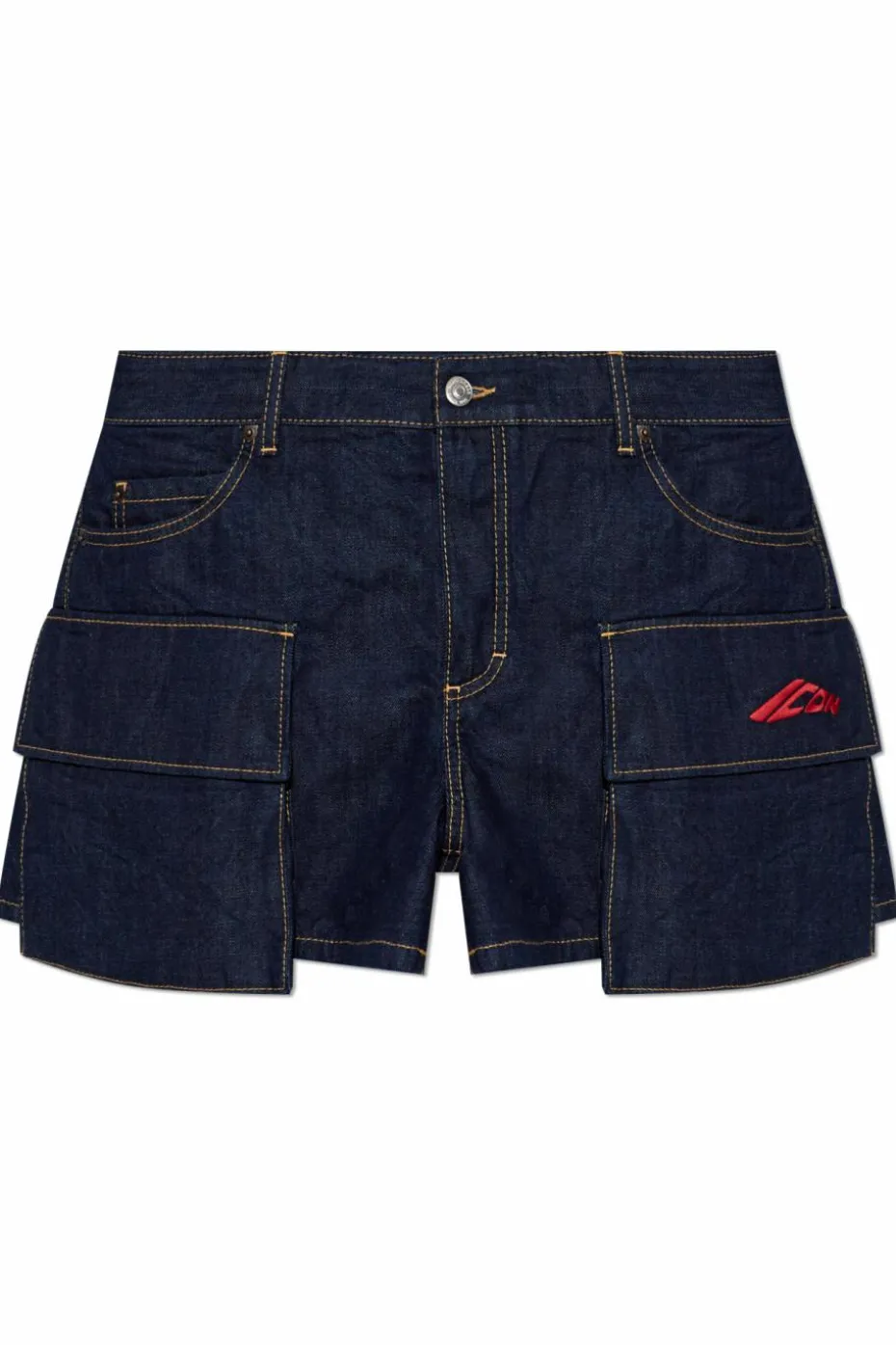 Dsquared2 GRANATOWY Jeansowe szory
