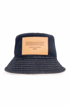 Dsquared2 GRANATOWY Jeansowy kapelusz