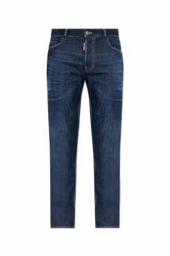 Dsquared2 GRANATOWY Jeansy `Skater`