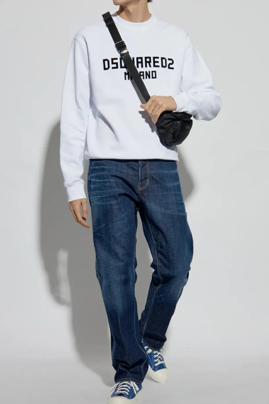 Dsquared2 GRANATOWY Jeansy `642`