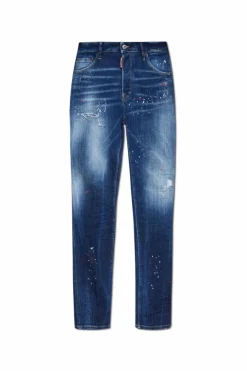 Dsquared2 GRANATOWY Jeansy `Cool Guy`