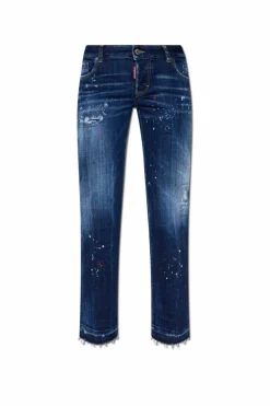 Dsquared2 GRANATOWY Jeansy `Jenna`