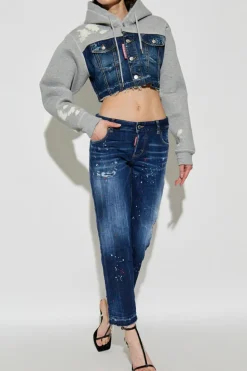 Dsquared2 GRANATOWY Jeansy `Jenna`