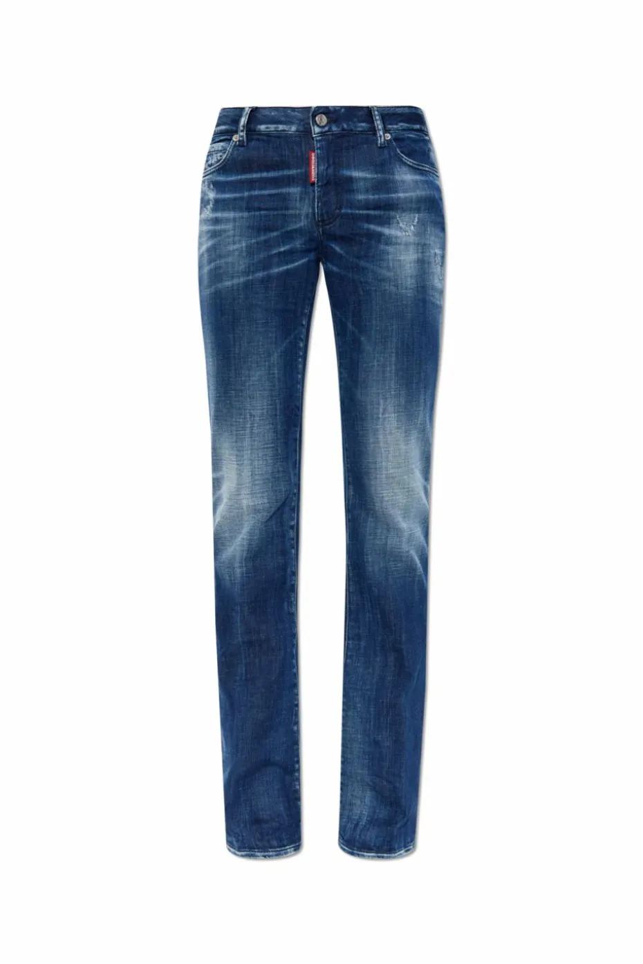 Dsquared2 GRANATOWY Jeansy `Medium Waist Flare`