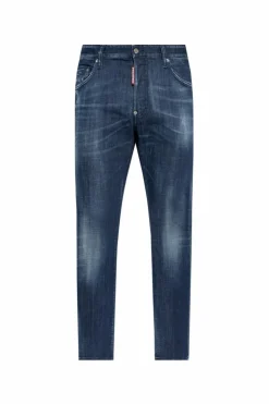 Dsquared2 GRANATOWY Jeansy `Skater`