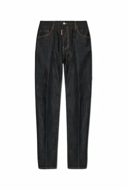 Dsquared2 GRANATOWY Jeansy `642`