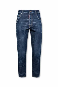 Dsquared2 GRANATOWY Jeansy ‘Skater’