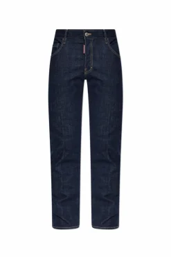 Dsquared2 GRANATOWY Jeansy `Skater`