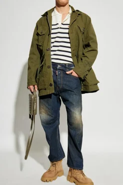 Dsquared2 GRANATOWY Jeansy `Kawaii`